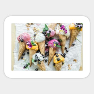 Ice Cream Cones Sticker